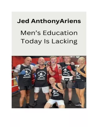 Men’s Education Today Is Lacking