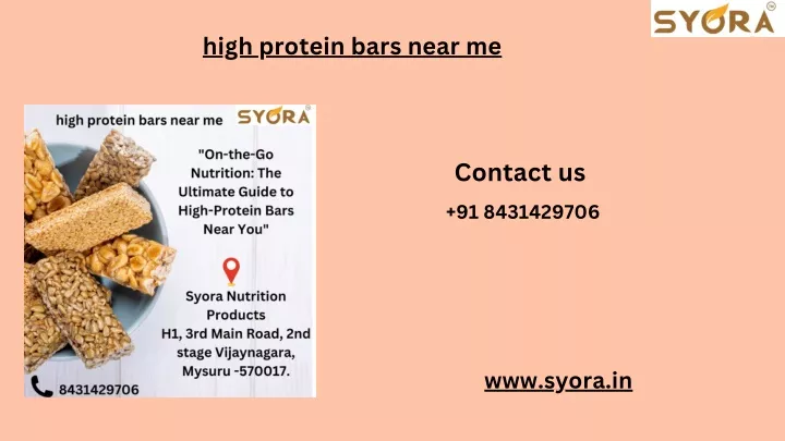 high protein bars near me