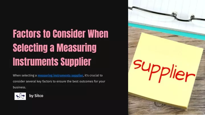 factors to consider when selecting a measuring