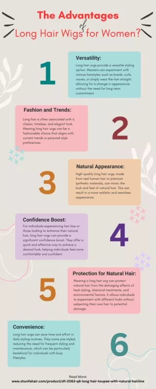 The Advantages of Long Hair Wigs for Women [Infographic]