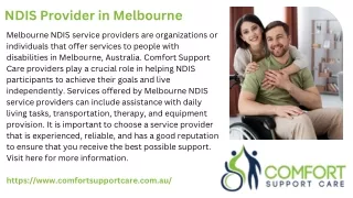 NDIS Providers in Melbourne