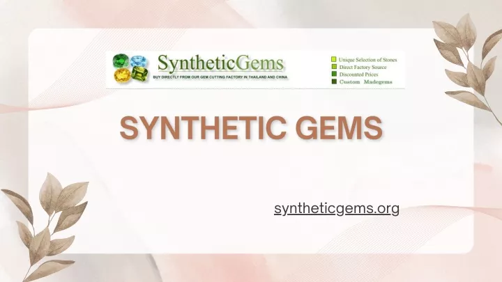 syntheticgems org