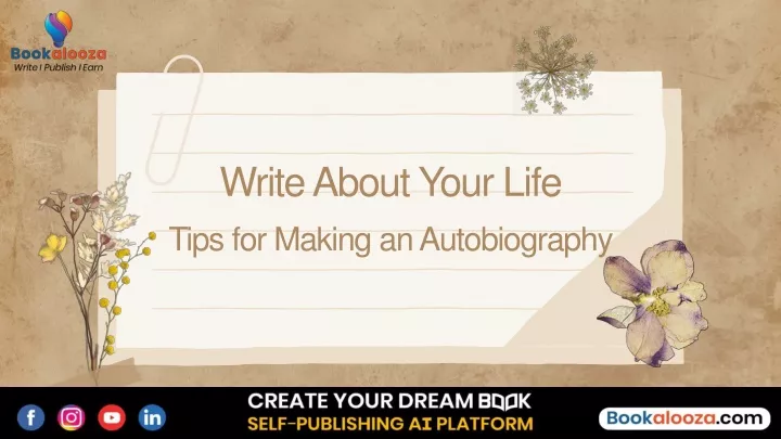 write about your life tips for making