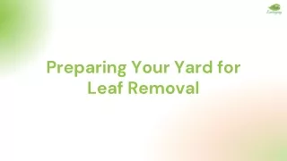 preparing your yard for leaf removal