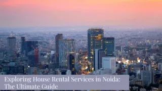 Best House Rental Services Provider in Noida | Bivocal Birds