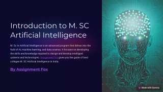 Find Best Colleges For M.Sc Artificial Intelligence In India