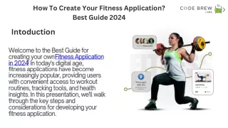 How To Create Your Own Fitness Application Best Guide 2024