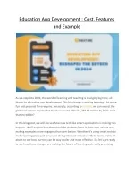 Education App Development  Cost, Features and Example - slide 1
