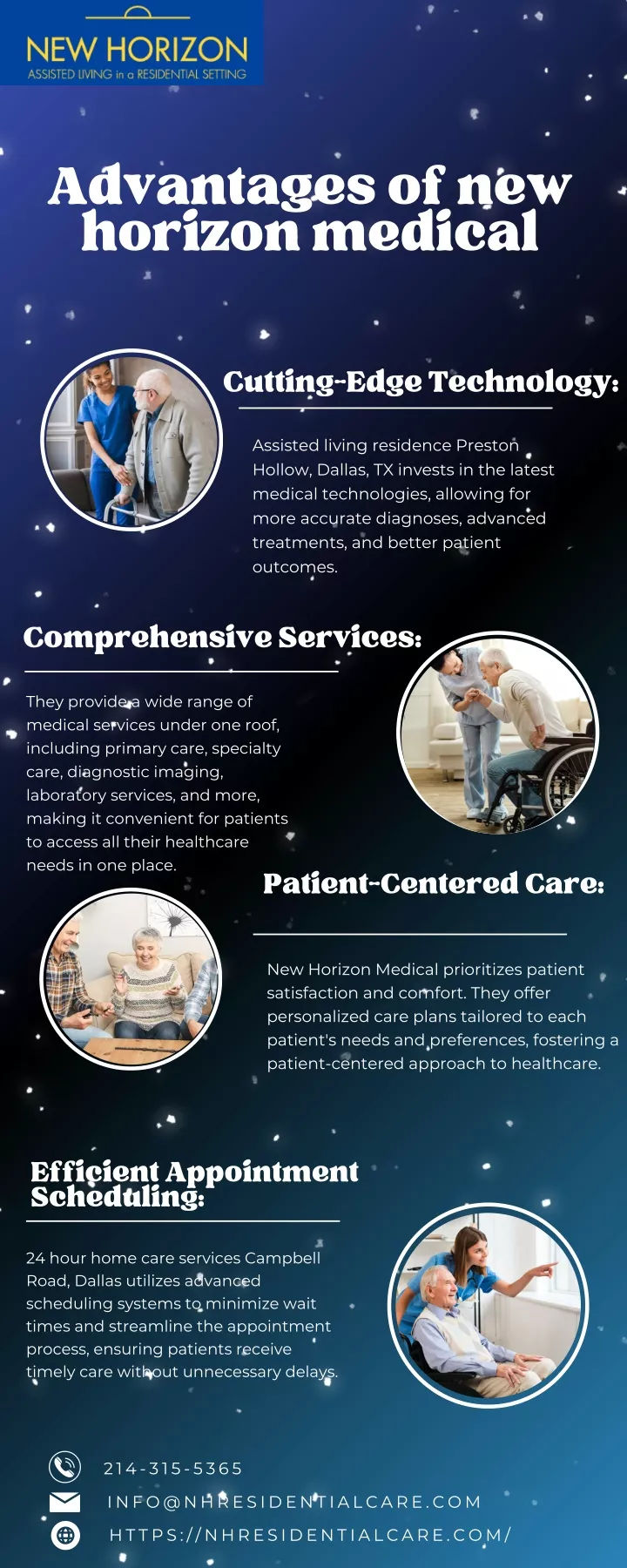 advantages of new horizon medical