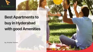 Best apartments to buy in Hyderabad with good Amenities