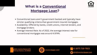 What is a Conventional Mortgage Loan