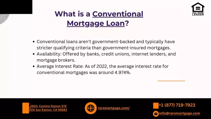 what is a conventional mortgage loan