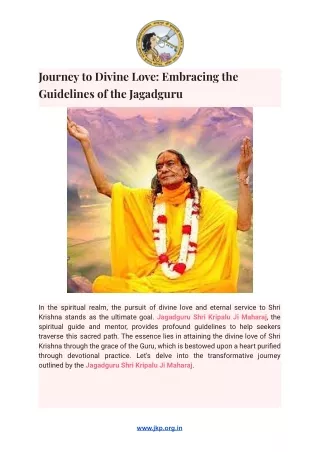 journey to divine love embracing the guidelines