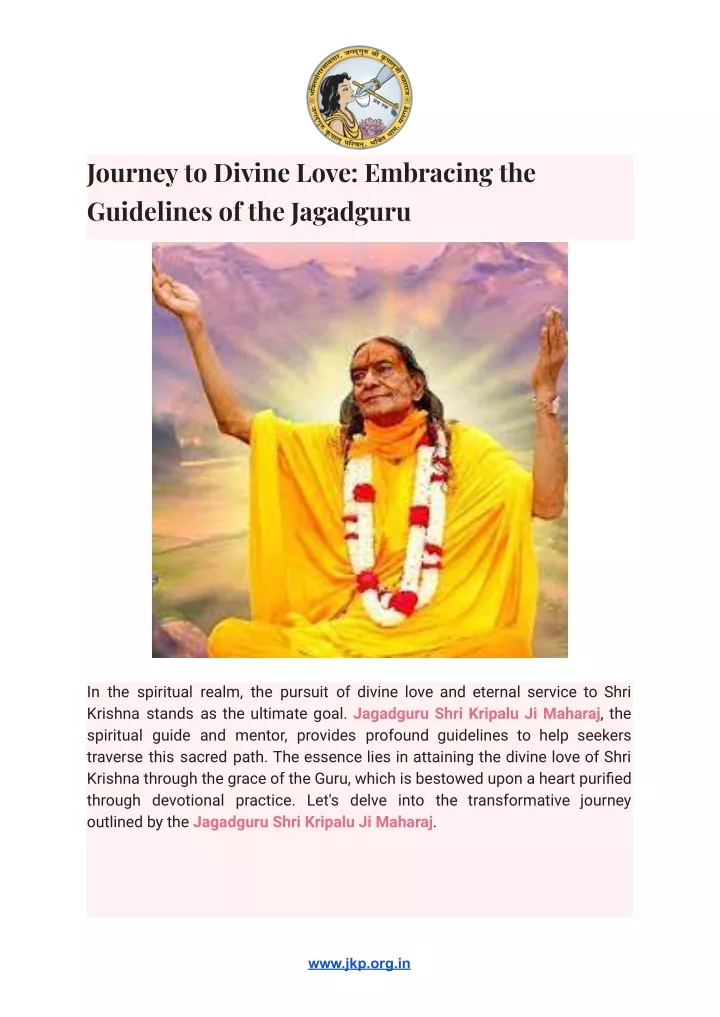 journey to divine love embracing the guidelines