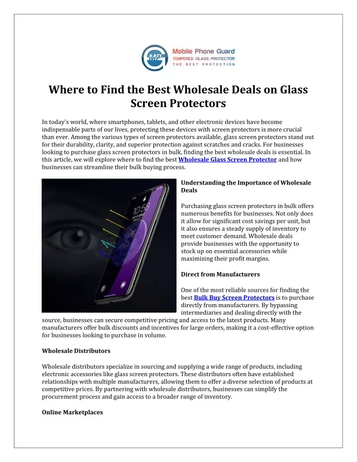 where to find the best wholesale deals on glass