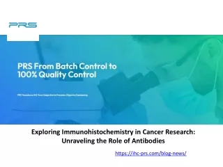 Exploring Immunohistochemistry in Cancer Research Unraveling the Role of Antibodies