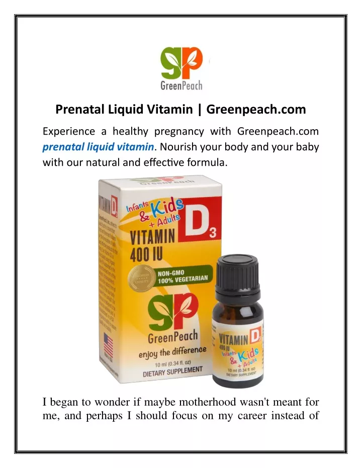 prenatal liquid vitamin greenpeach com