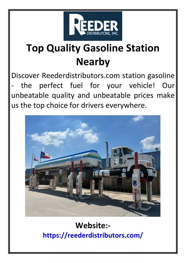 top quality gasoline station nearby discover