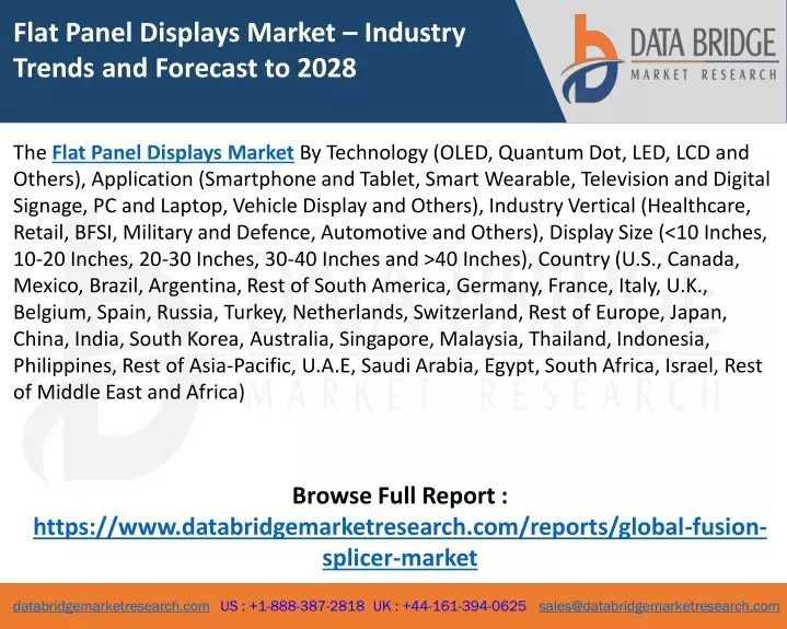 flat panel displays market industry trends