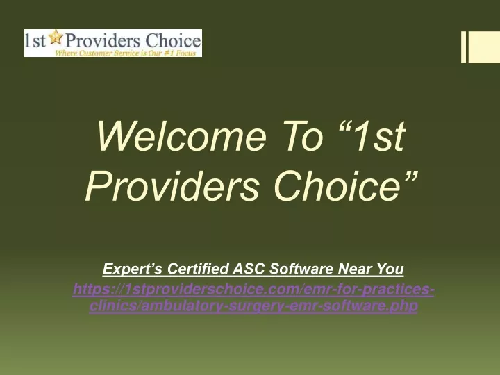 welcome to 1st providers choice