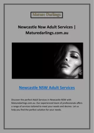 Newcastle Brothel Nsw | Maturedarlings.com.au