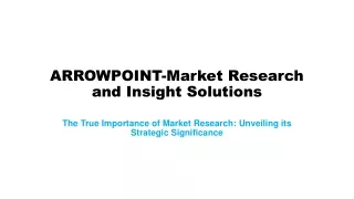 The True Importance of Market Research