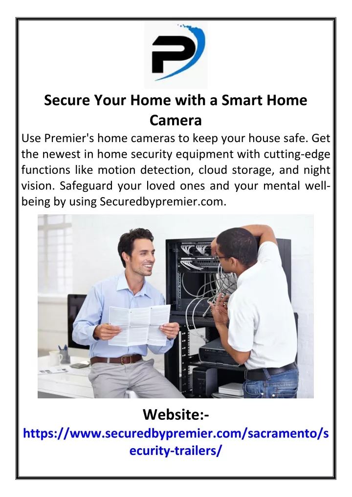 secure your home with a smart home camera