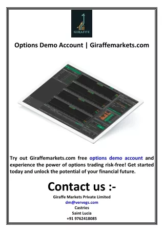 Options Demo Account  Giraffemarkets.com