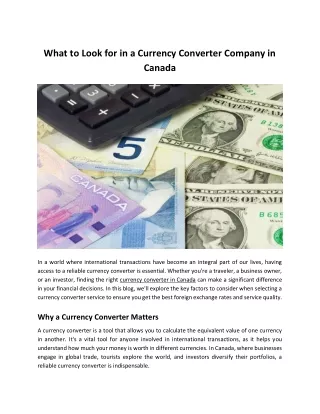 Streamlined Currency Conversion at Canam Currency Exchange