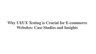 why ui ux testing is crucial for e commerce