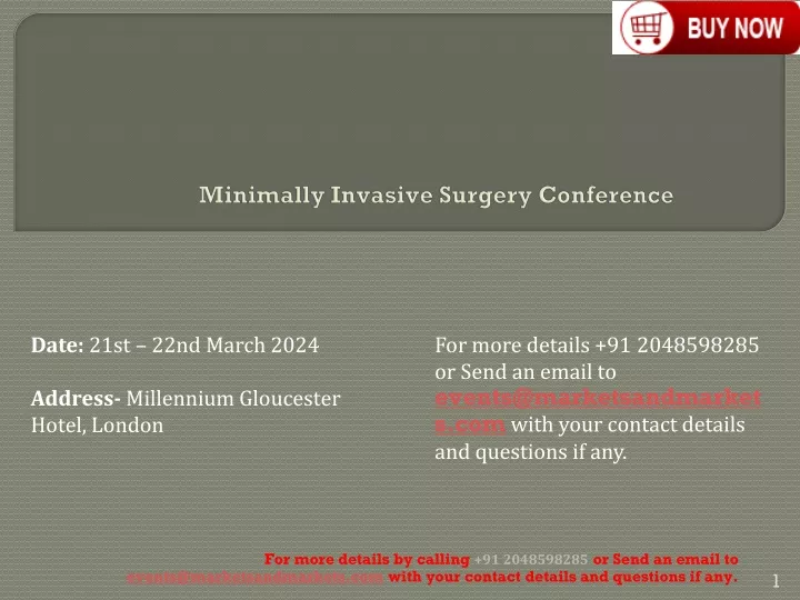 minimally invasive surgery conference