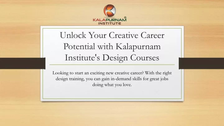 unlock your creative career potential with kalapurnam institute s design courses