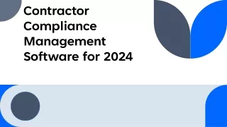 contractor compliance management software