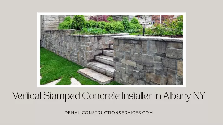 vertical stamped concrete installer in albany ny