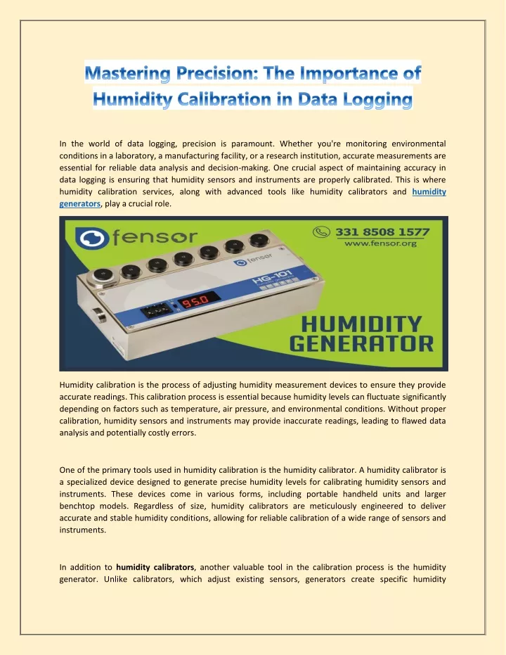 in the world of data logging precision