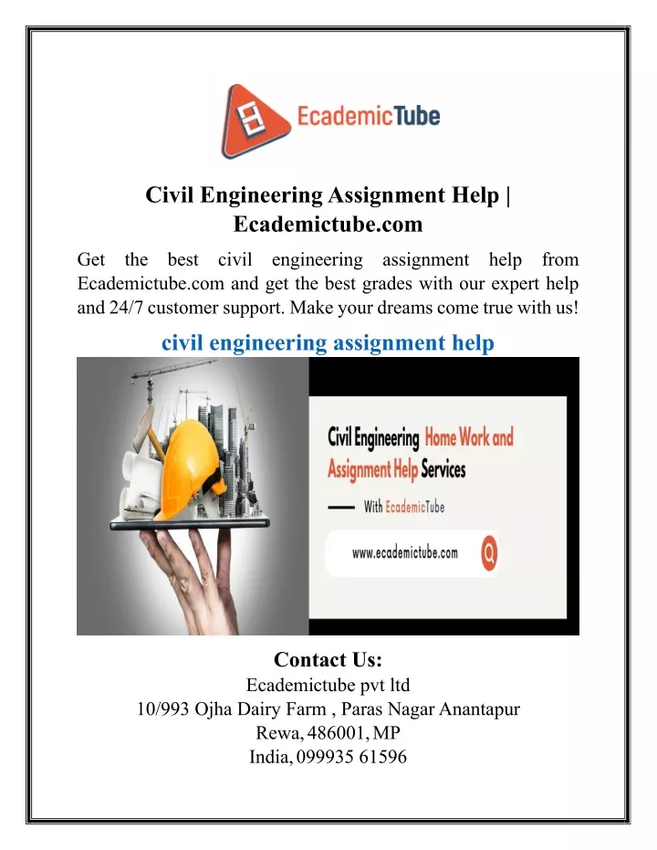 civil engineering assignment help ecademictube com