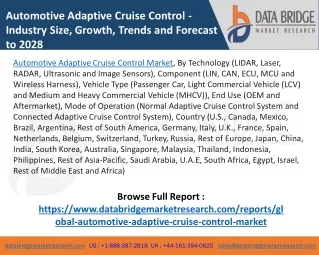 Automotive Adaptive CruiSE Control Market
