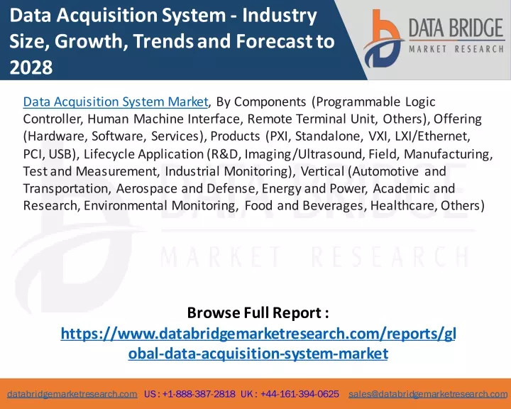 data acquisition system industry size growth
