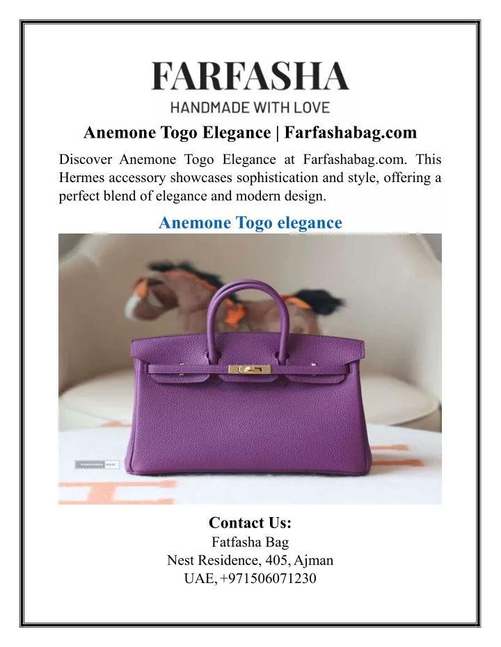 anemone togo elegance farfashabag com