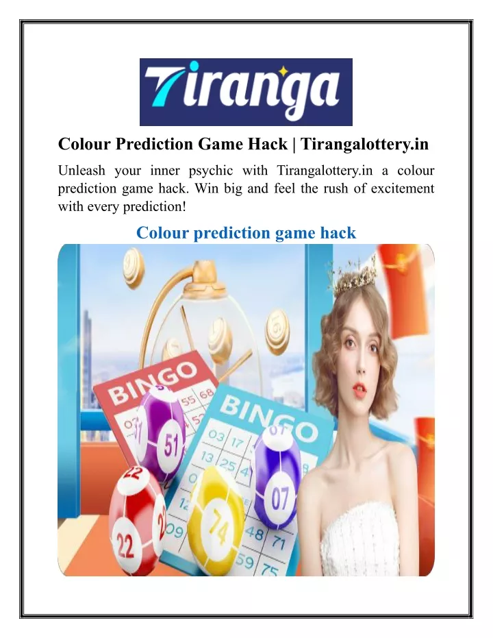 colour prediction game hack tirangalottery in