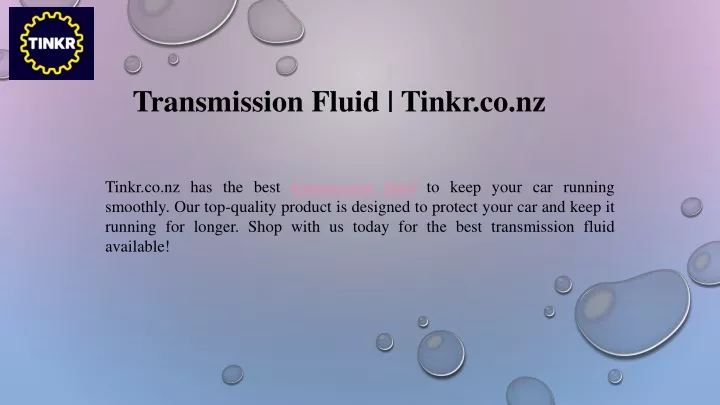 transmission fluid tinkr co nz