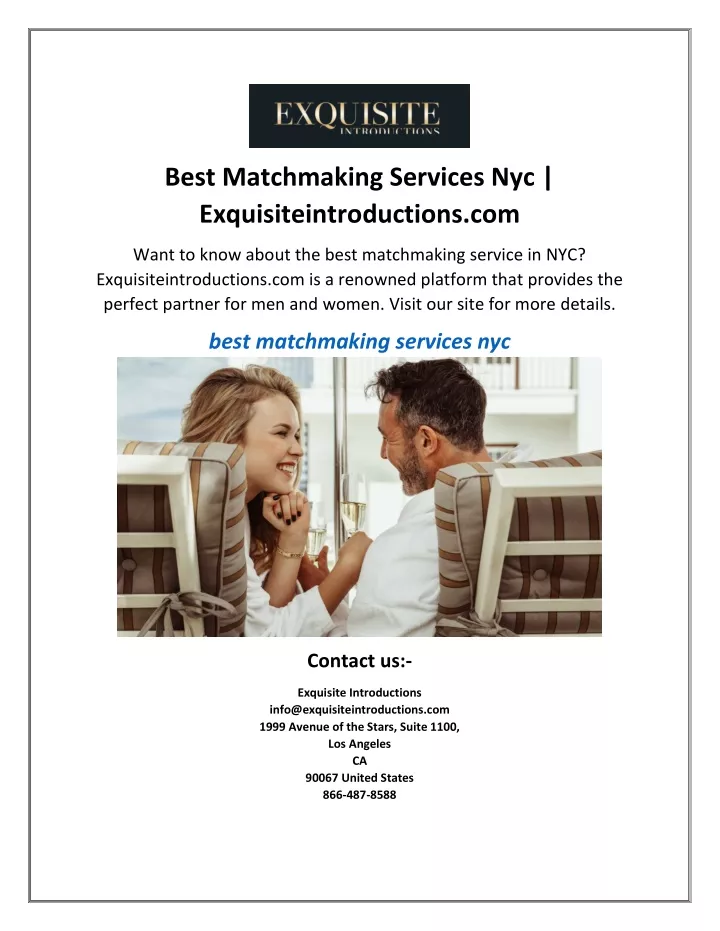 best matchmaking services