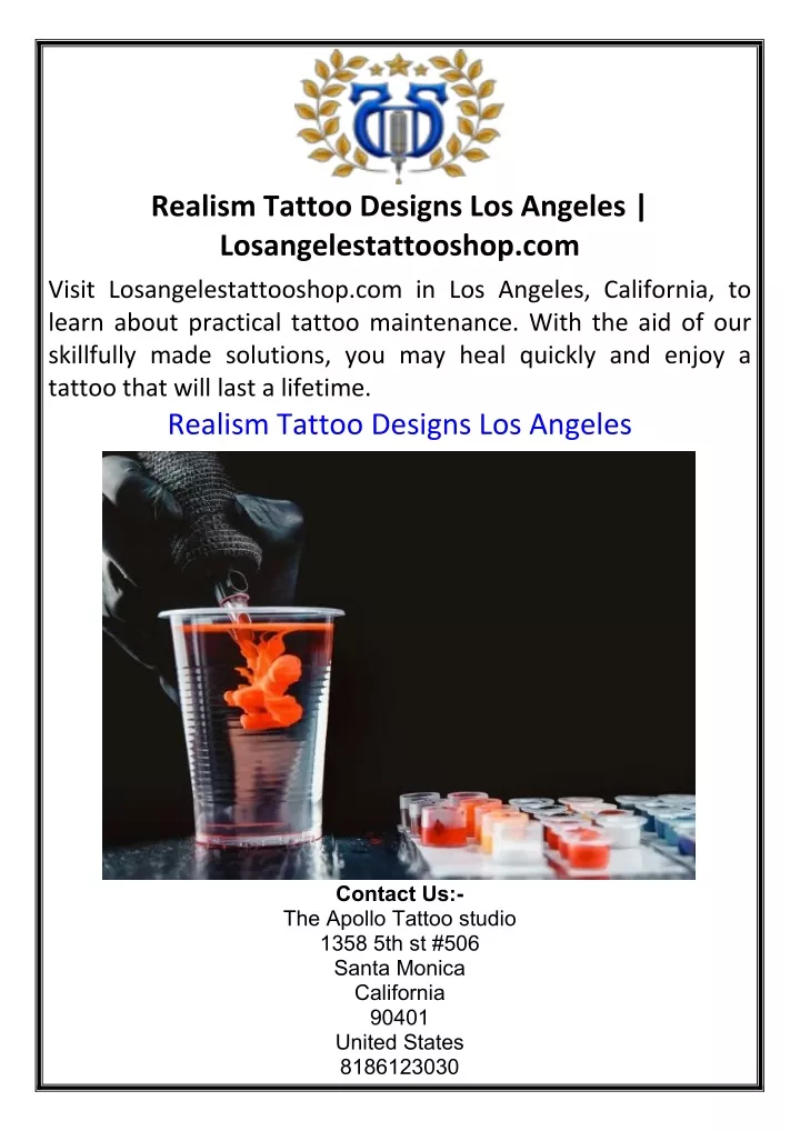 realism tattoo designs los angeles