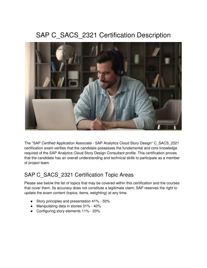 sap c sacs 2321 certification description