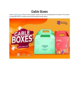 gable boxes gable boxes