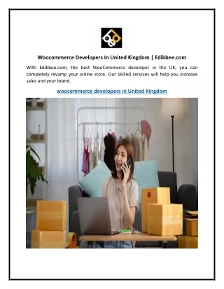woocommerce developers in united kingdom edibbee