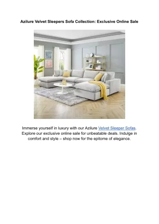 Azilure Velvet Sleepers Sofa Collection_ Exclusive Online Sale (1)