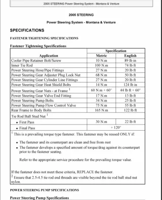 1998 Oldsmobile Silhouette Service Repair Manual