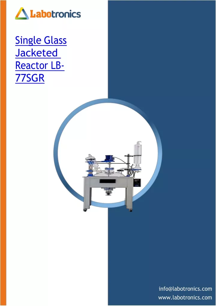 single glass jacketed reactor lb 77sgr