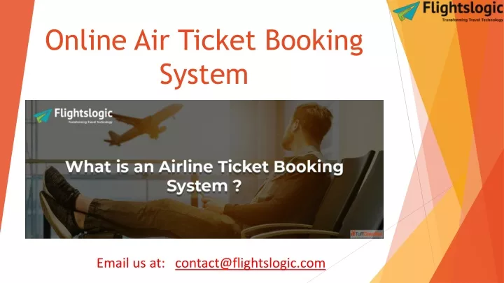 online air ticket booking system